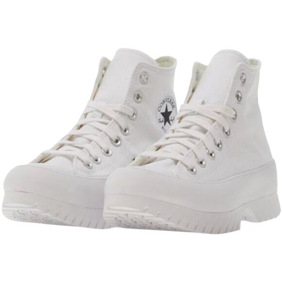 Converse Chuck Taylor All Star Lugged 2.0 Sneaker Leather High White M8.5 W10.5 - Picture 1 of 7